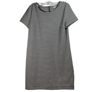 Splendid Monochrome Striped Mini Dress